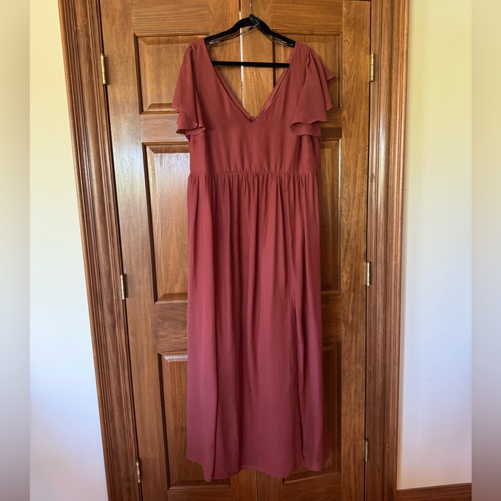 Birdy Grey V-Neck Maxi Dress in Spice